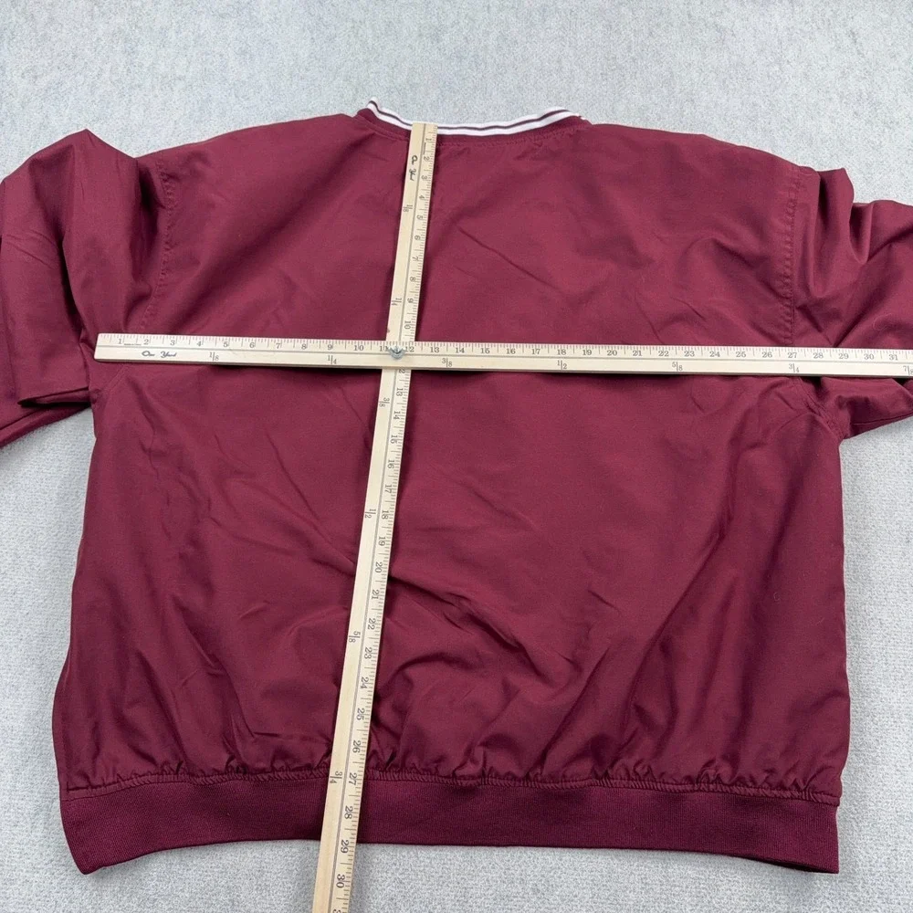 Virginia Teck Hokies Jacket Men XXL 2XL Pullover Windbreaker Windshirt Maroon B9